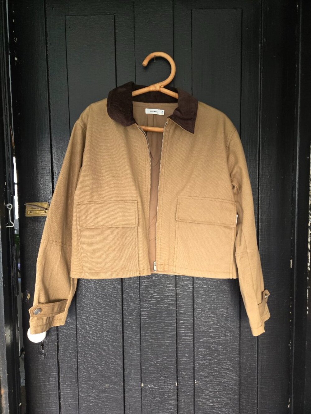 Mod Ref Canvas Coat Jacket Small NWT Tan Brown
